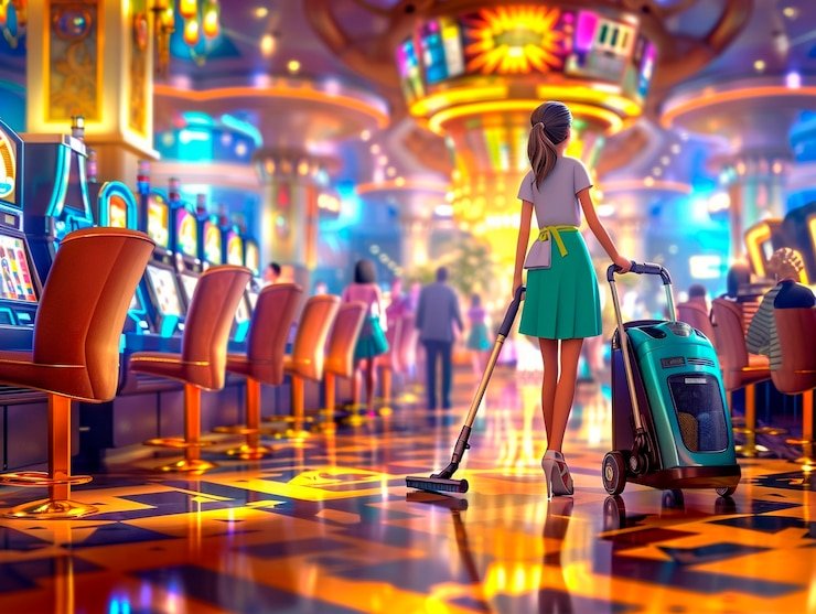 Interface Sweet Bonanza dengan fitur Tumble dan free spins